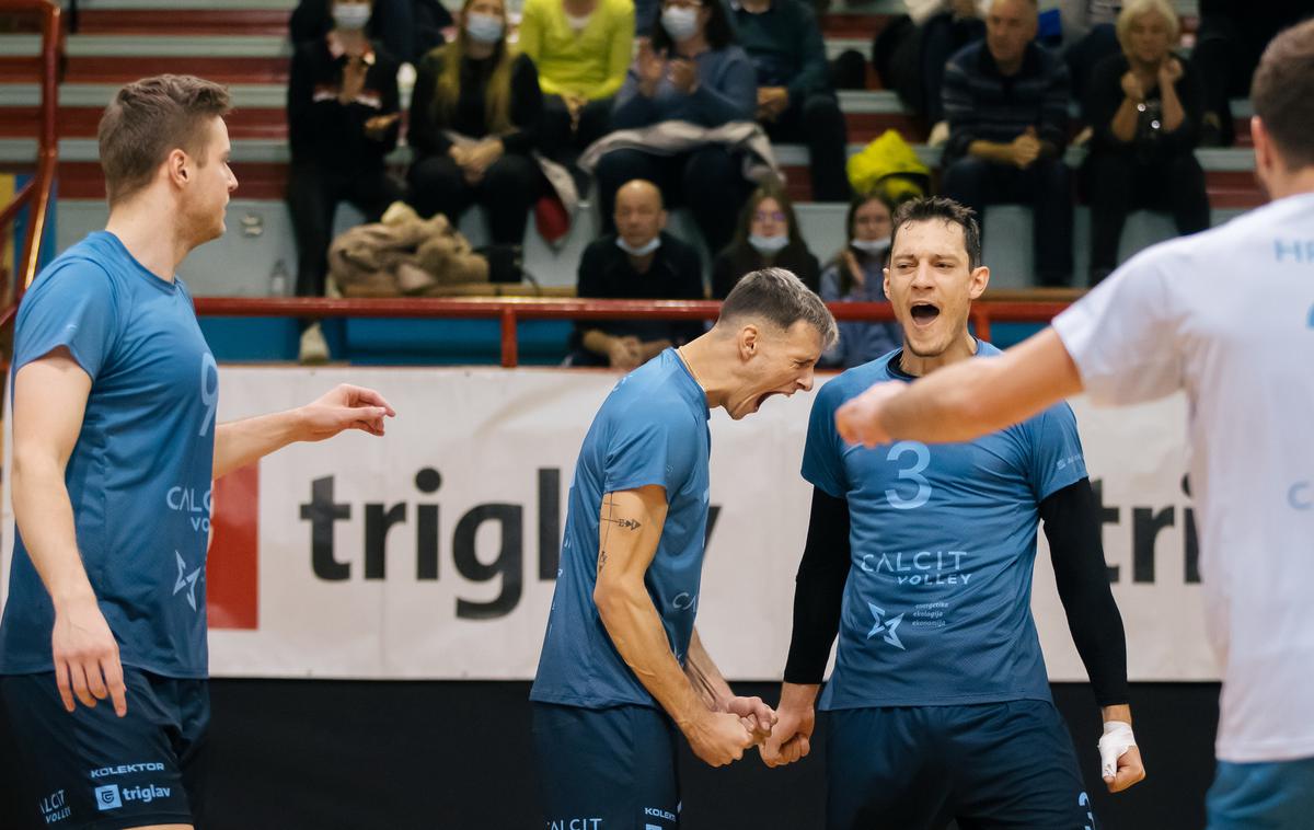 Calcit Volley | Kamničani so v Zagrebu vknjižili prvo zmago v tej sezoni srednjeevropske lige. | Foto Klemen Brumec