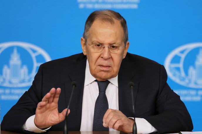 Sergej Lavrov | Sergej Lavrov je dejal, da morajo ZDA, Danska in Grenlandija same rešiti vprašanje glede Grenlandije.  | Foto Reuters
