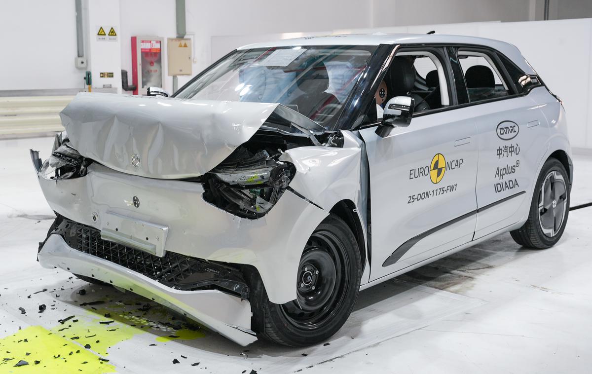 Dongfeng box Euro NCAP | Dongfeng box se ni izkazal pri čelnem trčenju z določenim zamikom. | Foto EuroNCAP