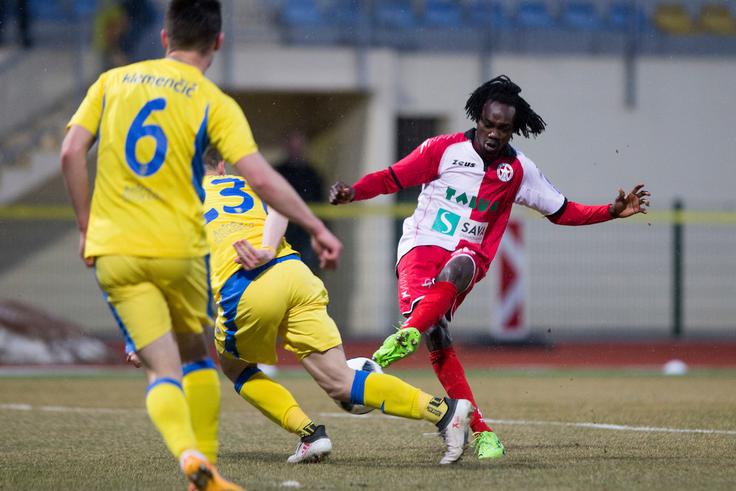 Ibrahim Arafat Mensah je v zadnjih dneh junak Aluminija. | Foto: Urban Urbanc/Sportida