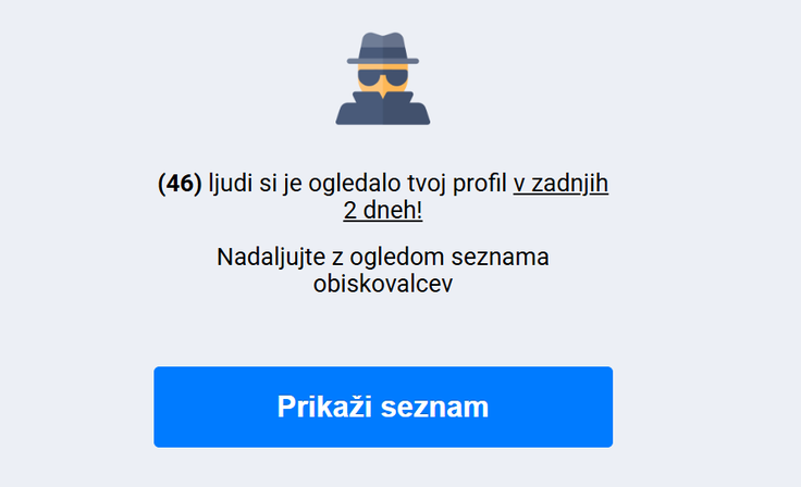 Obljuba, da bo uporabnik lahko videl seznam, kdo vse obiskuje njegov profil na Facebooku. | Foto: Posnetek  zaslona