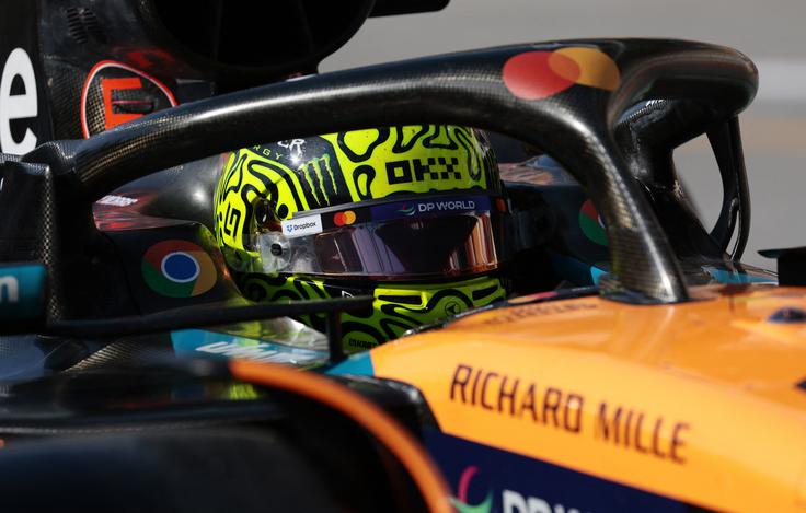 Lando Norris je bil na kvalifikacijah samo sedmi. | Foto: Reuters