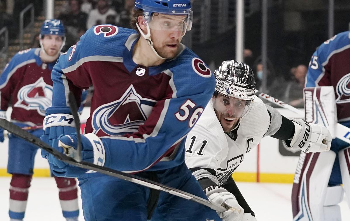 Los Angeles Kings Colorado Avalanche | Anže Kopitar je s soigralci izgubil proti vodilnemu moštvu zahoda Coloradu. | Foto Guliverimage