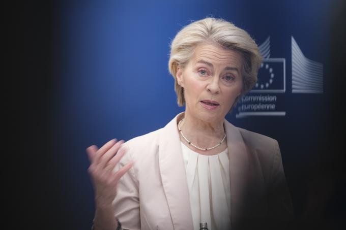 Predsednica Evropske komisije Ursula von der Leyen je voditeljem v pismu pred vrhom predstavila načrt za ponovno oborožitev Evrope, ki med drugim predvideva vzpostavitev novega finančnega instrumenta v vrednosti do 150 milijard evrov posojil, namenjenih naložbam v obrambo. | Foto: Guliverimage