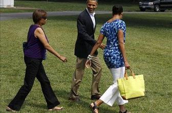 Michelle Obama oblečena v znamko Gap za 21 evrov
