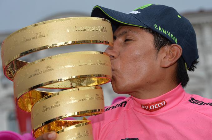 Nairo Quintana (takrat v ekipi Movistar), zmagovalec Gira 2014. | Foto: Guliverimage/Vladimir Fedorenko