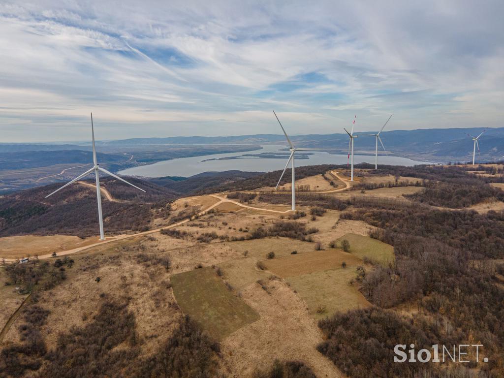 Odprtje vetrne elektrarne Krivača v Srbiji
