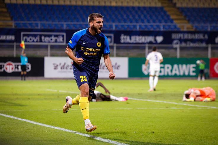 Veton Tusha je dosegel prvi prvoligaški gol. | Foto: Luka Kotnik