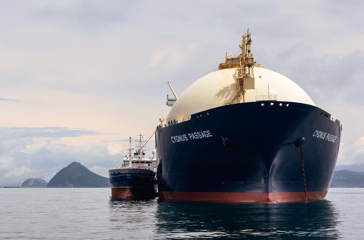 Tanker za prevoz utekočinjenega zemeljskega plina (LNG) | Foto: Shutterstock