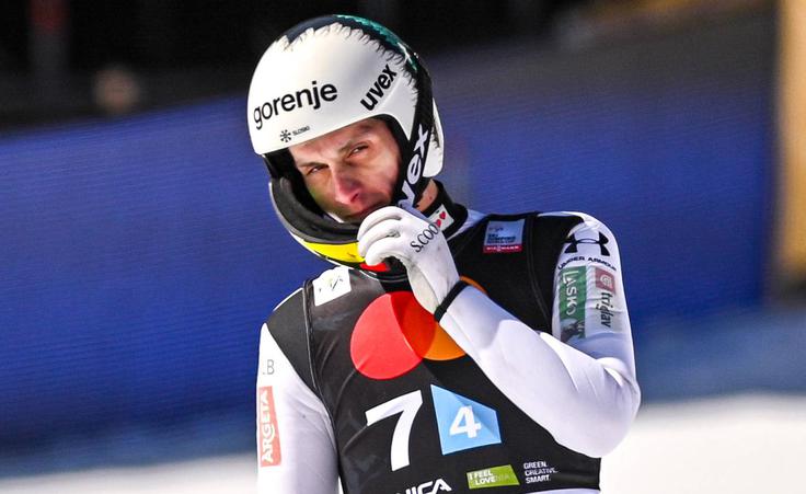 Domen Prevc bo mali kristalni globus v poletih branil le v Vikersundu in Planici. | Foto: Reuters