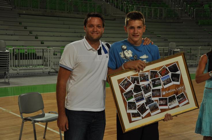 Jernej Smolnikar in Luka Dončić | Foto: Arhiv - Srečko Bester