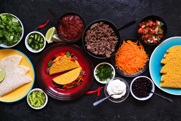 Taco bar da gostom svobodo izbire, vam pa prihrani skrbi glede prehranskih omejitev. | Foto: Shutterstock