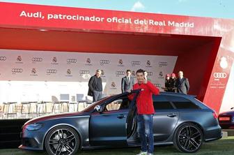 Audi in Real Madrid: Christiano Ronaldo bo vozil audija RS6 avanta