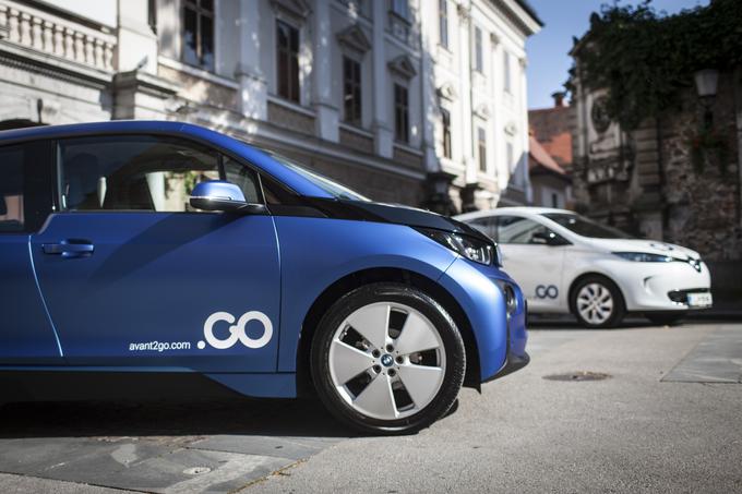 Ljubljanski "car sharing" sestavljajo le električna vozila. Kdor ga potrebuje, se preprosto usede vanj in se odpelje do želene lokacije. | Foto: Bojan Puhek
