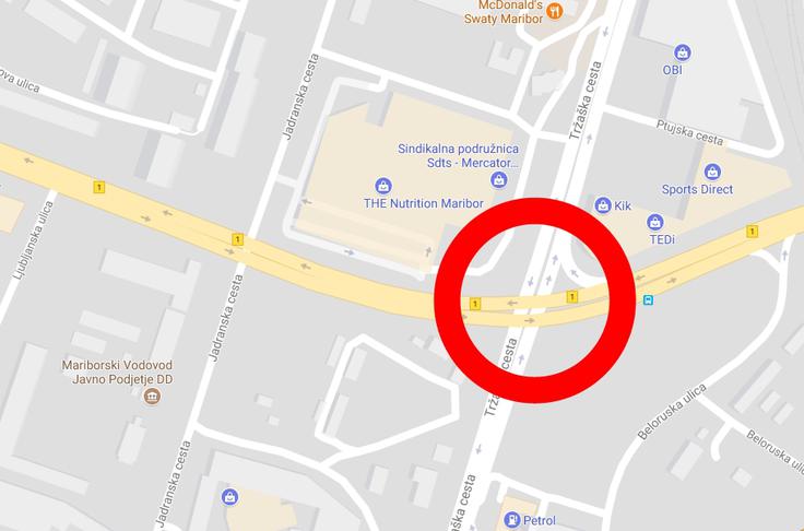 Maribor obnova cesta | Foto: Google Zemljevidi