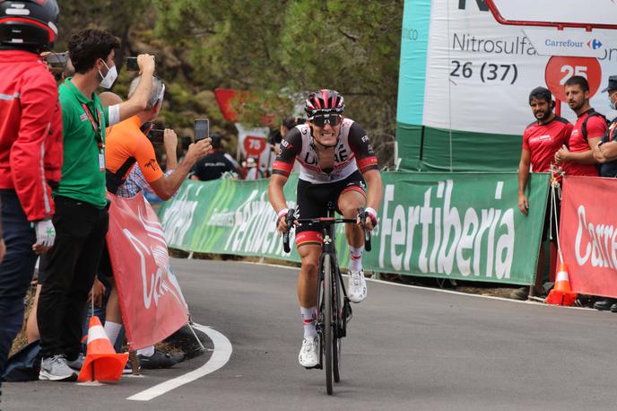 Jan Polanc, Vuelta 22 | Jan Polanc se je danes izkazal s četrtim mestom v etapi, v skupnem seštevku je napredoval na odlično deveto mesto. | Foto Guliverimage