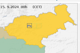 Arso izdal oranžno opozorilo, velja do nedelje