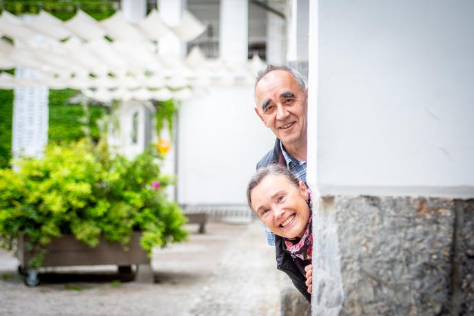 Nataša in Ravil Sultanov, klovna | Nataša Natalija in Ravil Sultanov sta se iz Rusije v Slovenijo preselila leta 1993 in v tem času močno pripomogla k razvoju klovnovstva v Sloveniji.  | Foto Gaja Hanuna