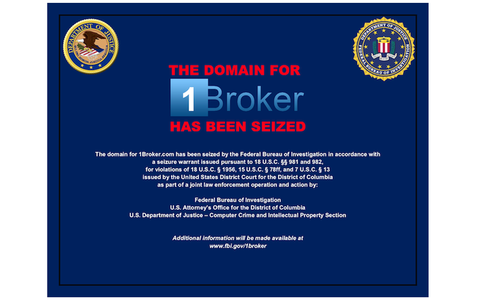 1Broker FBI | Foto: Matic Tomšič / Posnetek zaslona
