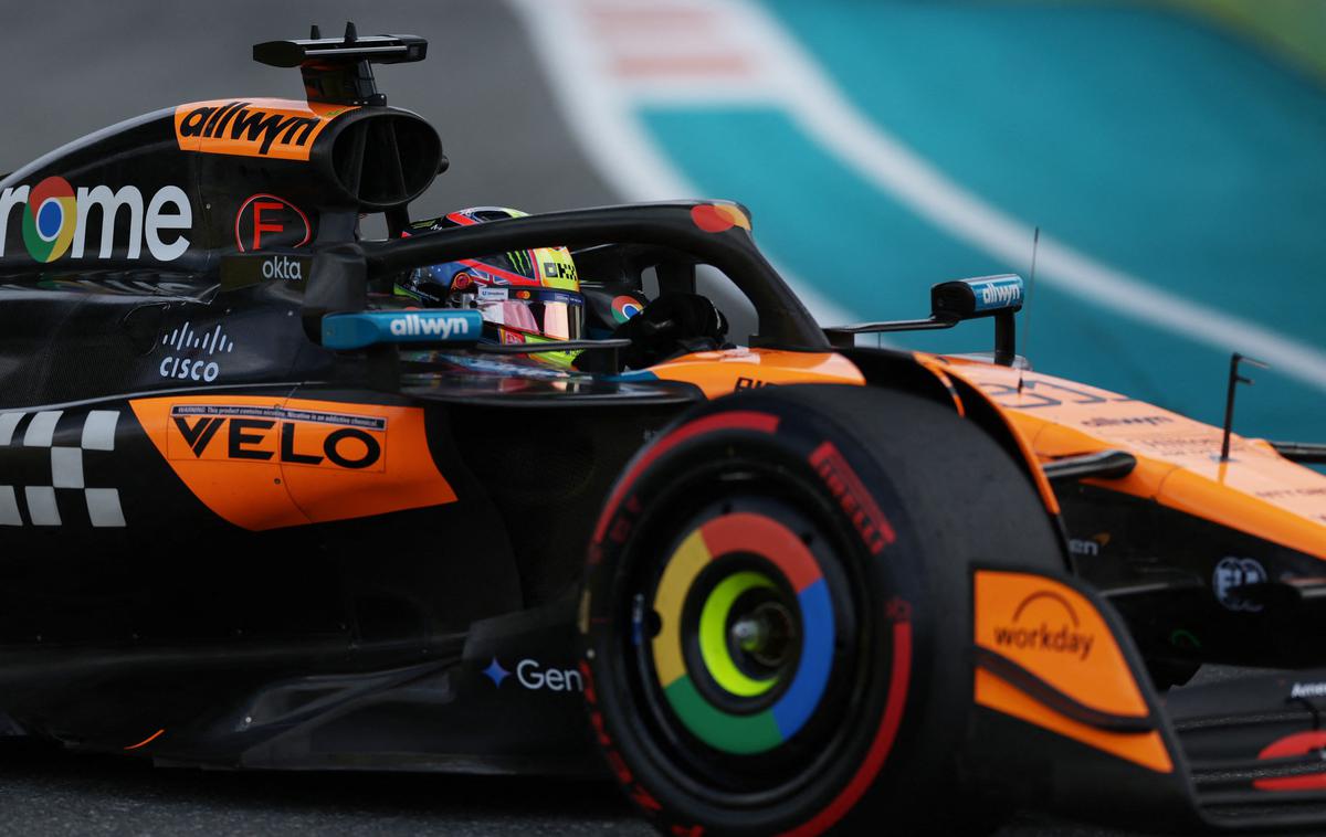 Miami Oscar Piastri McLaren | Oscar Piastri bo na šesti dirki sezone štartal kot vodilni v prvenstvu. Letos je dobil že tri dirke. | Foto Reuters