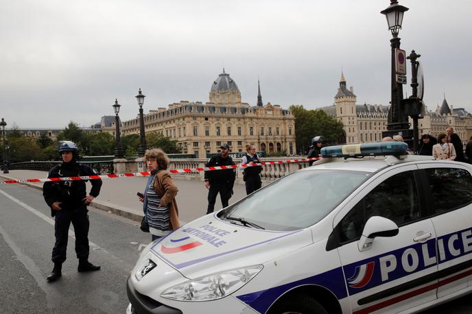 Pariz napad | Računalniški strokovnjak Mickael Harpon je v četrtek z nožem ubil štiri kolege na pariški policijski postaji.  | Foto Reuters