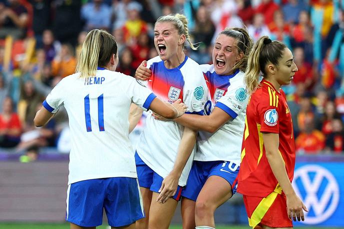 EP finale Anglija Španija Alessia Russo | Angležinje so v četrtfinalu, polfinalu in finalu izsilile podaljšek in postale evropske prvakinje. | Foto Reuters