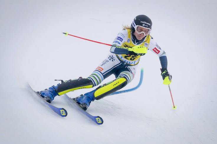 Ana Bucik je edina slovenska smučarka, ki je na vseh treh tekmah nove sezone prišla do točk. | Foto: Guliverimage/Vladimir Fedorenko