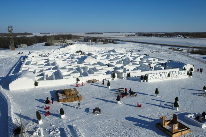 snežni labirint | Foto: Reuters