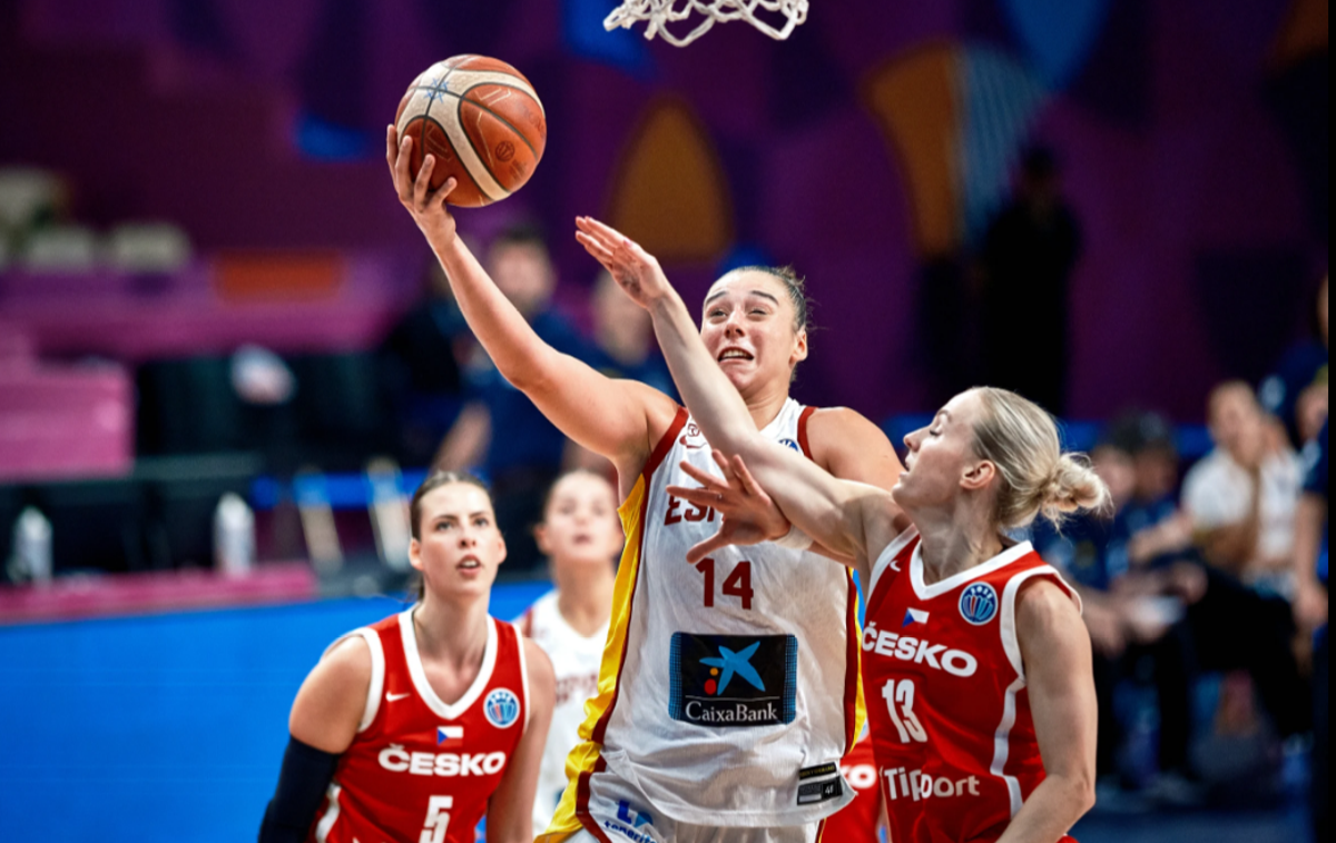 Španija : Češka Eurobasket ženske 2025 | Španija je ugnala Češko. | Foto FIBA