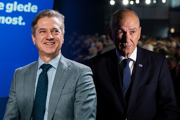 Robert Golob, Janez Janša | 22. marca bomo odločali o novem mandatarju. | Foto Bojan Puhek, Jan Lukanović