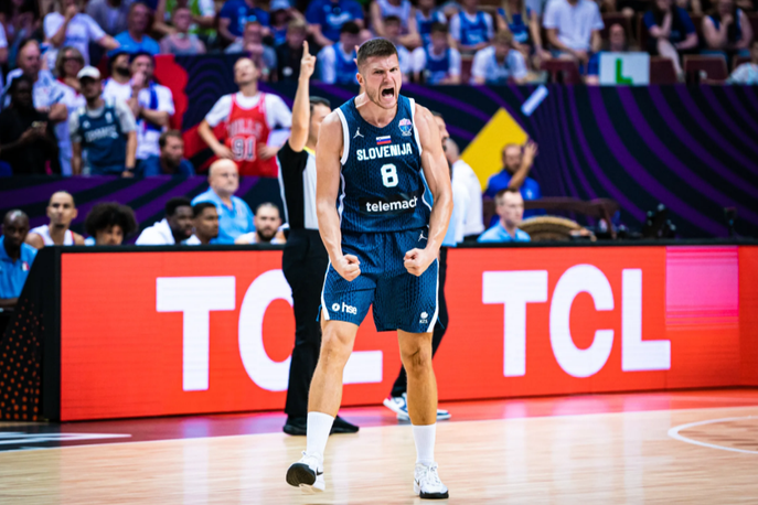 Edo Murić | Edo Murić je prvi košarkar v zgodovini Slovenije, ki je po podatkih KZS zabeležil sto uradnih nastopov za izbrano vrsto. | Foto FIBA