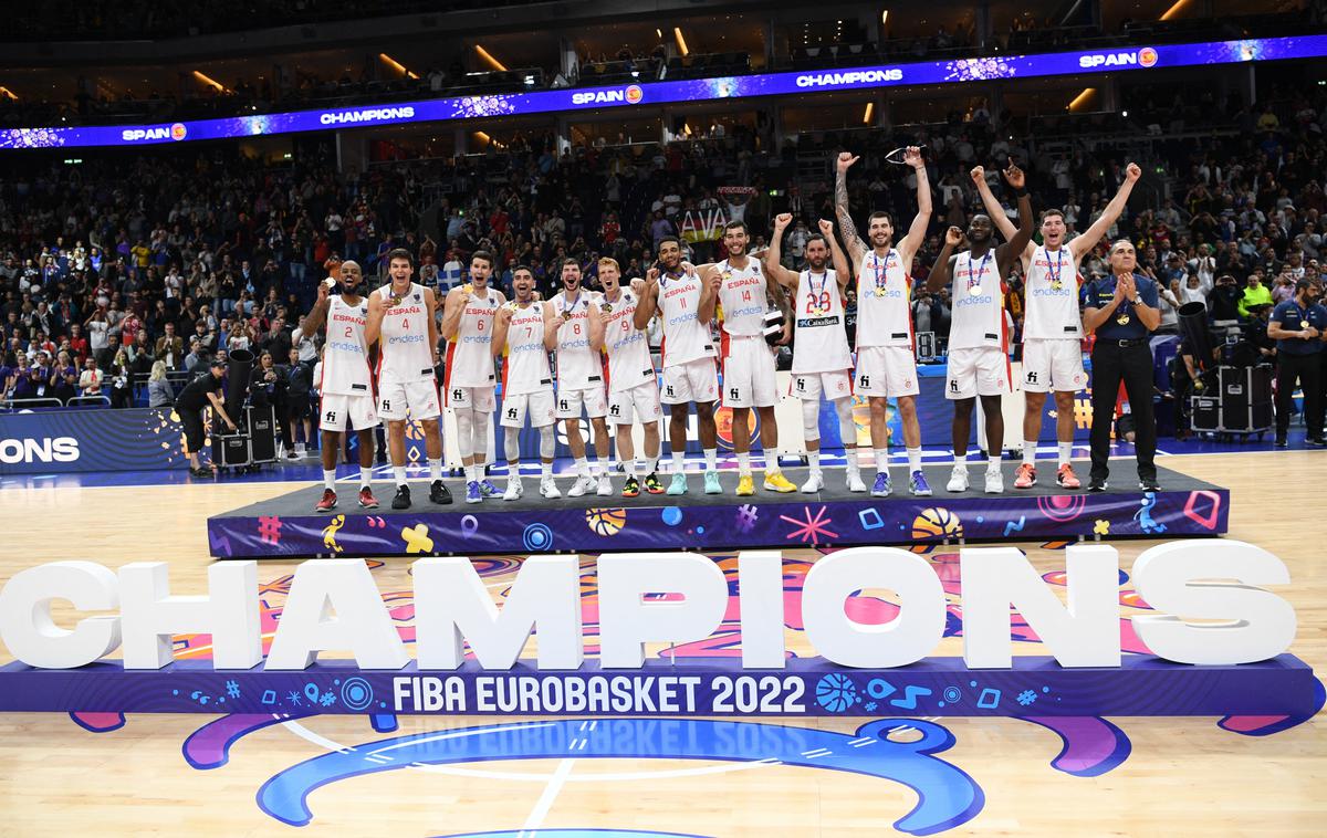 finale EuroBasket Španija prvak | Pomlajena španska ekipa, a vseeno četrtič evropski prvaki. | Foto Reuters