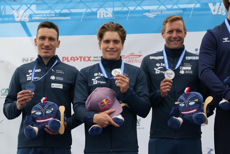 Benjamin Savšek, Luka Božič, Žiga Lin Hočevar | Foto: Kajakaška zveza Slovenije