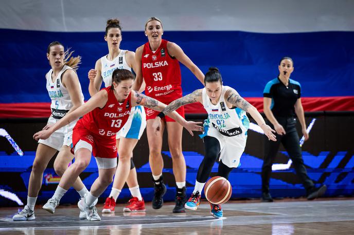 kvalifikacije za EP, slovenska ženska košarkarska reprezentanca : Poljska | Slovenke so kvalifikacije za evropsko prvenstvo, ki ga bodo gostile letos, končale s porazom proti Poljakinjam. | Foto Vid Ponikvar