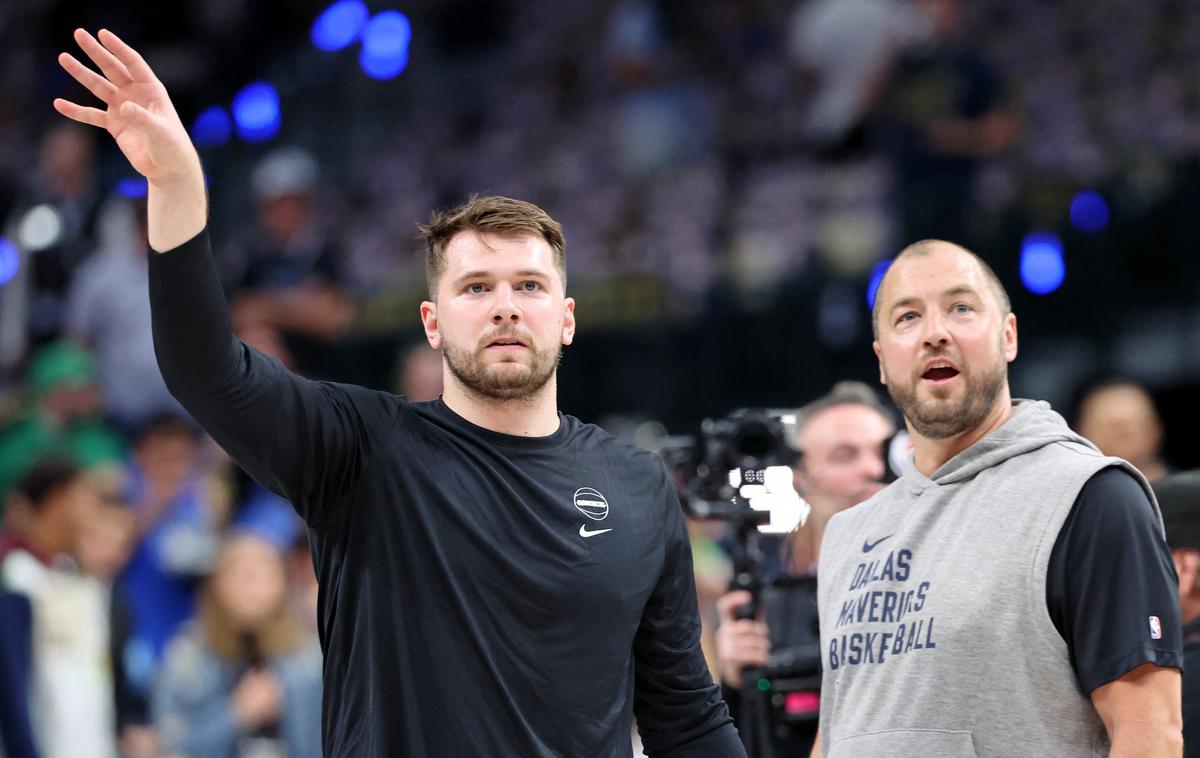 Dallas Mavericks Luka Dončić Marko Milić | Luka Dončić in Marko Milić | Foto Reuters