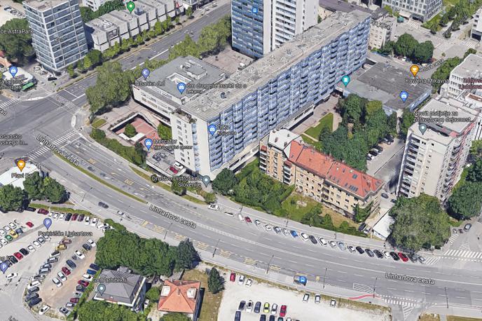 Linhartova cesta | Prenova Linhartove ceste naj bi stala 13 milijonov evrov, a lahko bi se izkazalo, da bodo ponudbe izvajalcev veliko višje. | Foto Google maps
