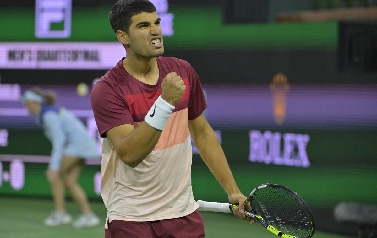 Carlos Alcaraz | Carlos Alcaraz se je zavihtel v polfinale. | Foto Reuters