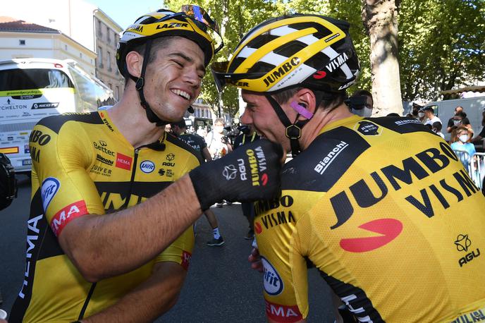 Wout van Aert | Belgijski kolesar Wout van Aert, ki za ekipo Jumbo-Visma narekuje tempo v zahtevnejših gorskih etapah, danes praznuje 26. rojstni dan. | Foto Reuters