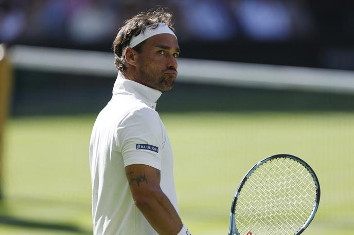 Fabio Fognini Wimbledon | Fabio Fognini je letos v Wimbledonu pošteno namučil Carlosa Alcaraza. | Foto Reuters