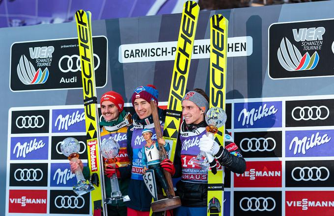 Kamil Stoch je bil najboljši tudi v ponedeljek v Garmisch-Partenkirchnu. | Foto: Sportida