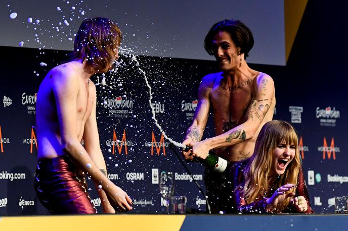 Maneskin | Letošnja Evrovizija bo maja v Torinu, potem ko so lani zmagali italijanski rockerji Måneskin. | Foto Reuters
