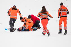 Norveška skakalka Thea Minyan Bjoerseth je grdo padla po pristanku v finalni seriji tekme na Ljubnem ob Savinji.