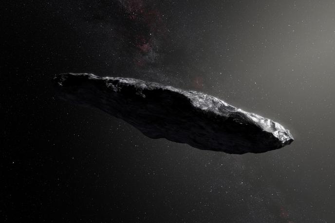 Oumuamua | Računalniška slika prikazuje, kako bi lahko izgledalo skrivnostno vesoljsko telo. | Foto Reuters