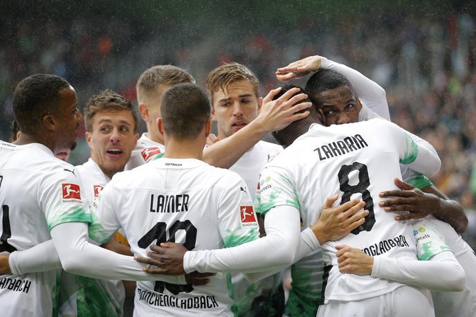 Borussia Monchengladbach | Nogometaši Borussia Monchengladbach so z visoko zmago skočili na prvo mesto Bundeslige. | Foto Getty Images