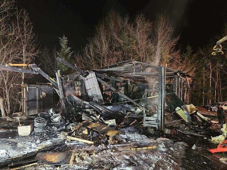 Požar se je vnel v noči na 1. december leta 2024. | Foto: osebni arhiv Jan Mrak