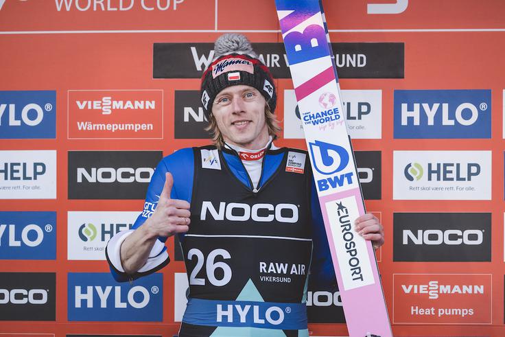 Dawid Kubacki je lansko tekmovalno obdobje končal predčasno. | Foto: Sportida