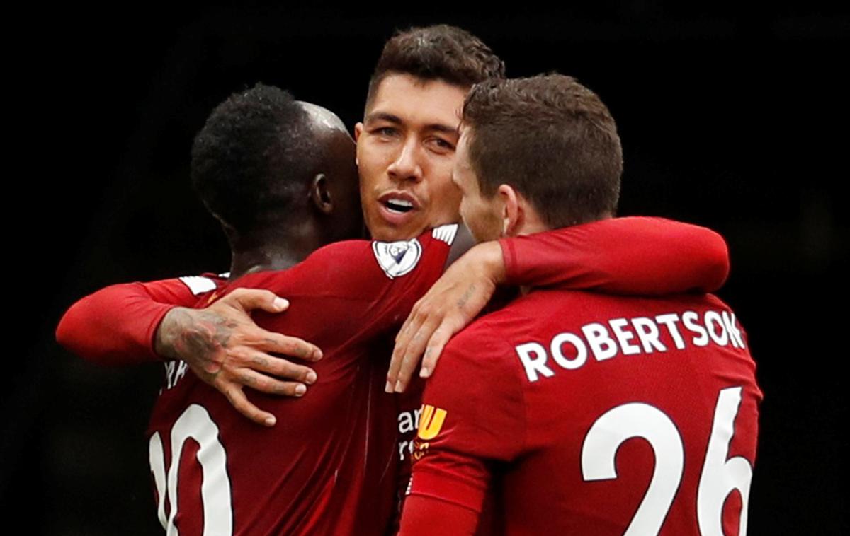 Firminho | Liverpool ima po šestih prvenstvenih tekmah stoodstoten izkupiček in pet točk prednosti pred prvakom Manchester Cityjem na vrhu lestvice. | Foto Reuters