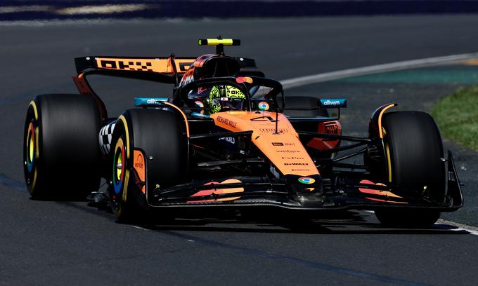 Lando Norris je dobil prvi trening. | Foto: Reuters