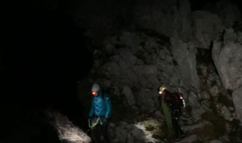 Tuja planinca obtičala v slovenskih gorah, reševali so ju vse do jutra