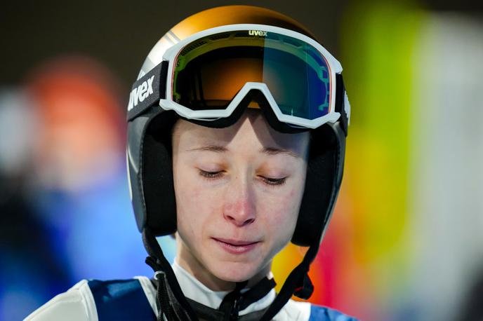 Nika Prevc | Nika Prevc je imela pri zadnjem skoku najboljši dosežek, a s prikazanim ni bila povsem zadovoljna. | Foto Guliverimage